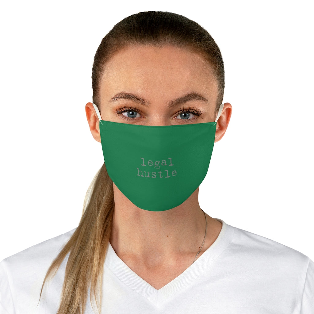 Legal Hustle Green Fabric Face Mask