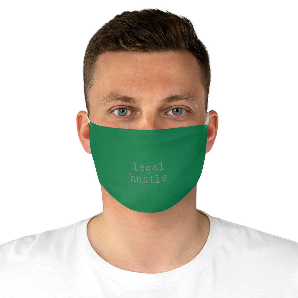 Legal Hustle Green Fabric Face Mask