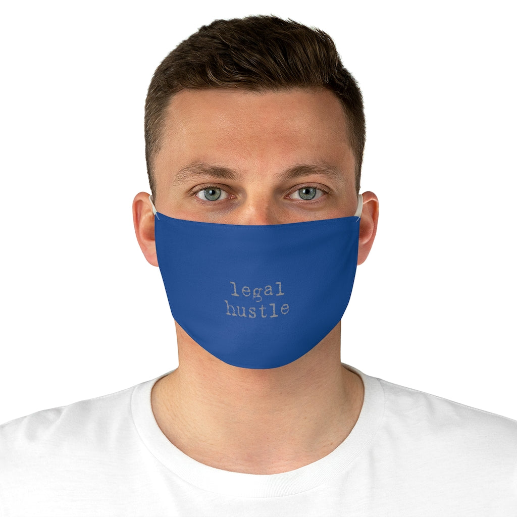 Legal Hustle Blue Fabric Face Mask