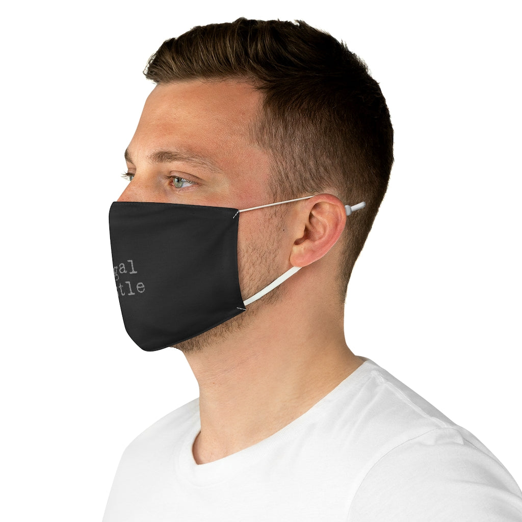 Legal Hustle Black Fabric Face Mask