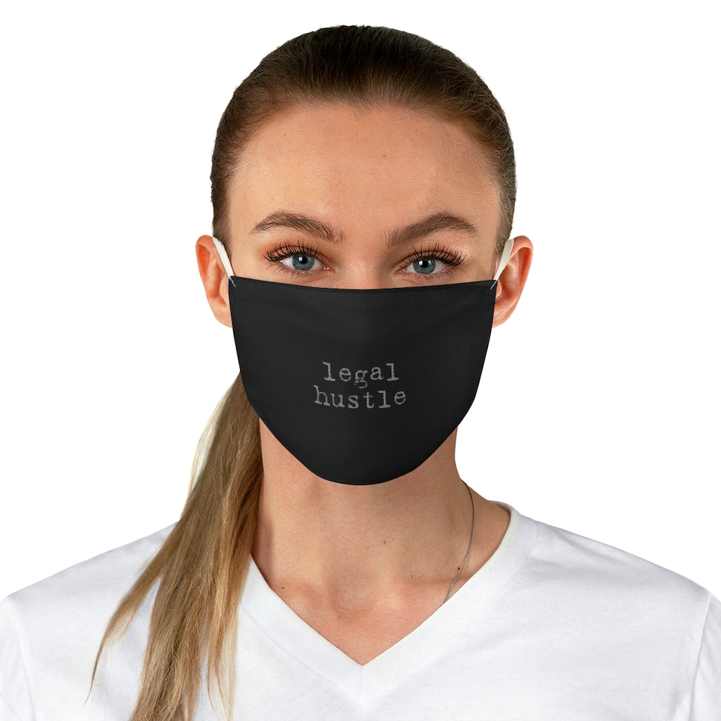 Legal Hustle Black Fabric Face Mask