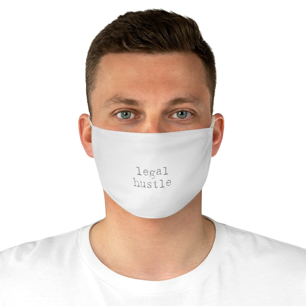 Legal Hustle White Fabric Face Mask