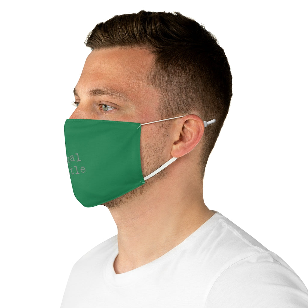 Legal Hustle Green Fabric Face Mask