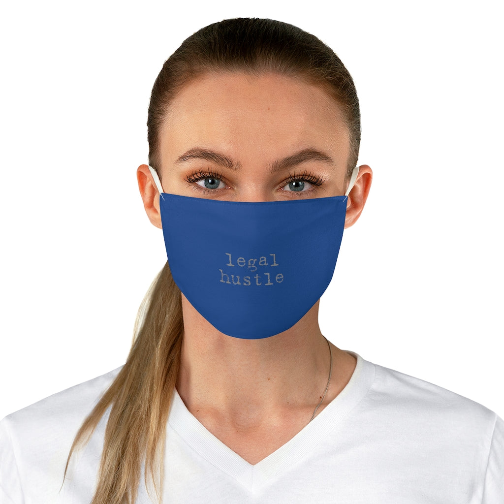 Legal Hustle Blue Fabric Face Mask