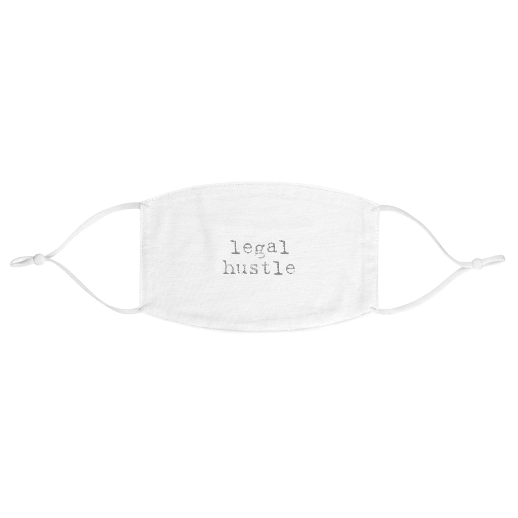 Legal Hustle White Fabric Face Mask